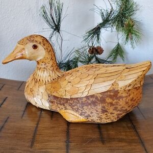 Vintage FolkArt Duck